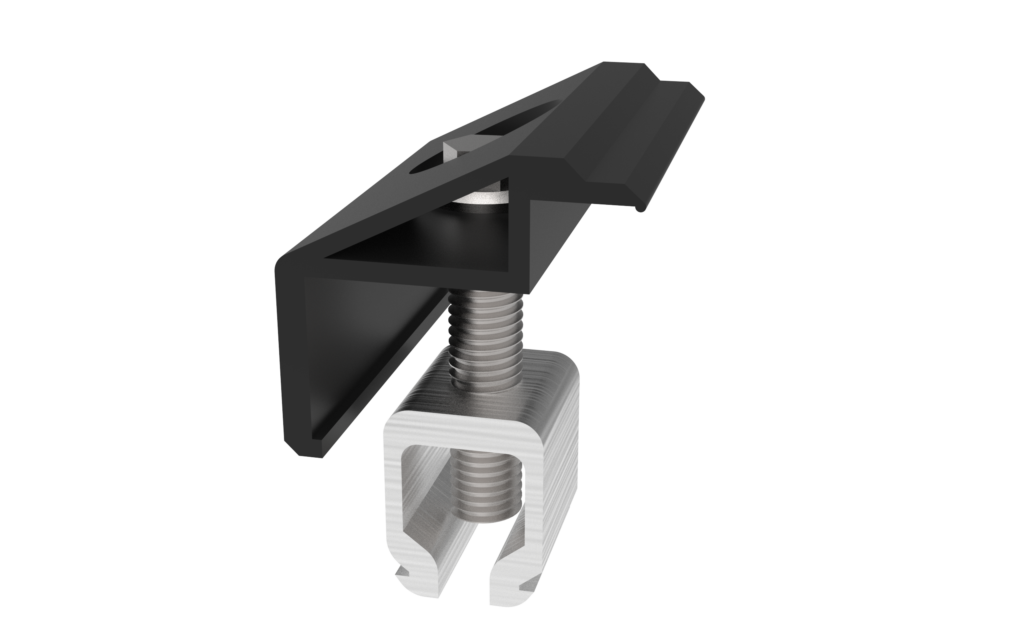 TJB – Ändklämma click 33-40 mm svart