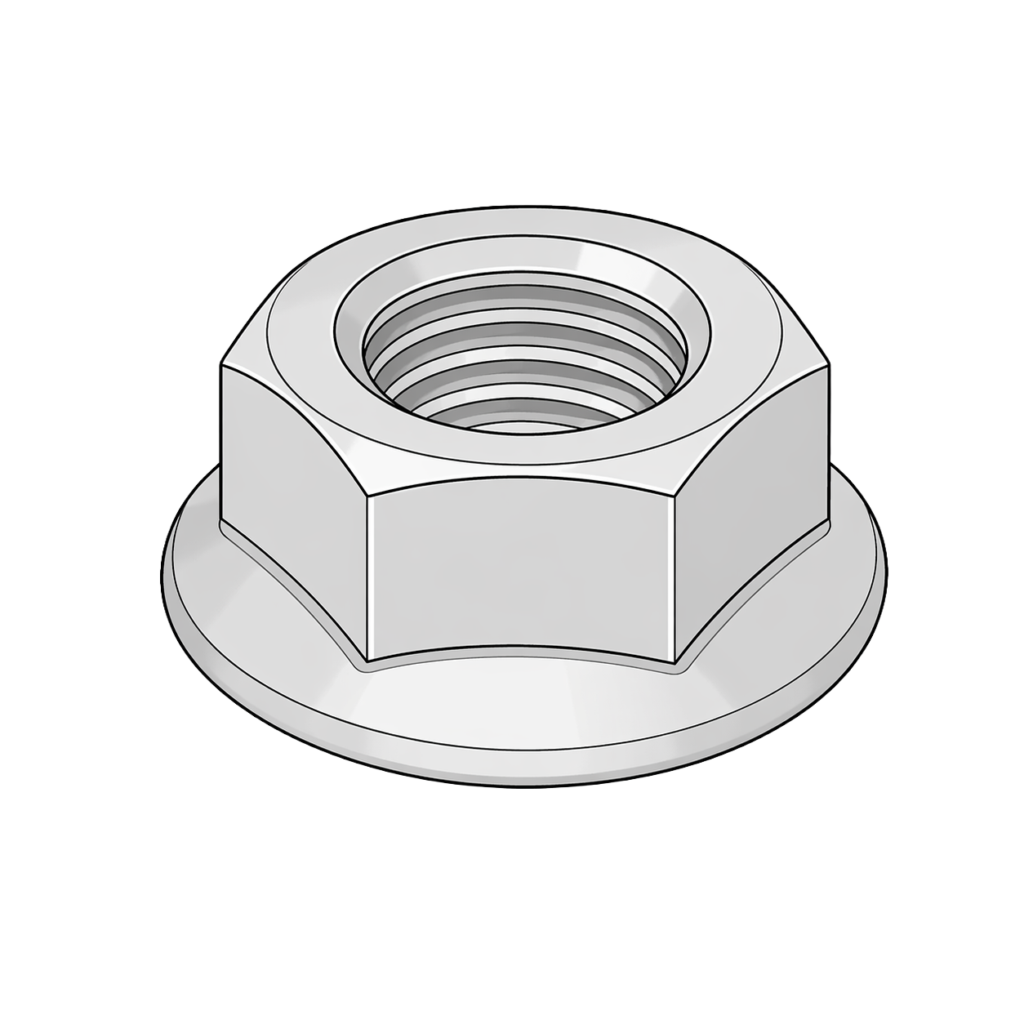 TJB – M10 Flänsmutter