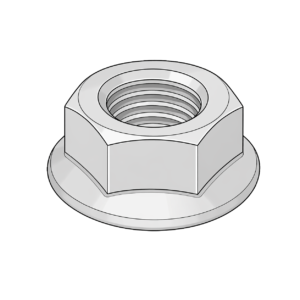 TJB - M10 Flänsmutter