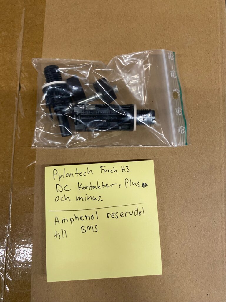 Pylontech Force H3 DC kontakter Plus & Minus